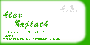 alex majlath business card
